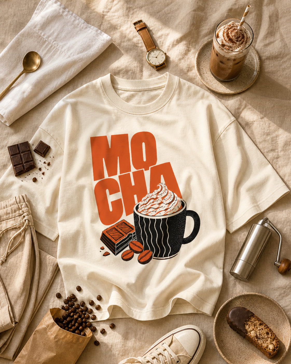 Mocha Oversized Tee