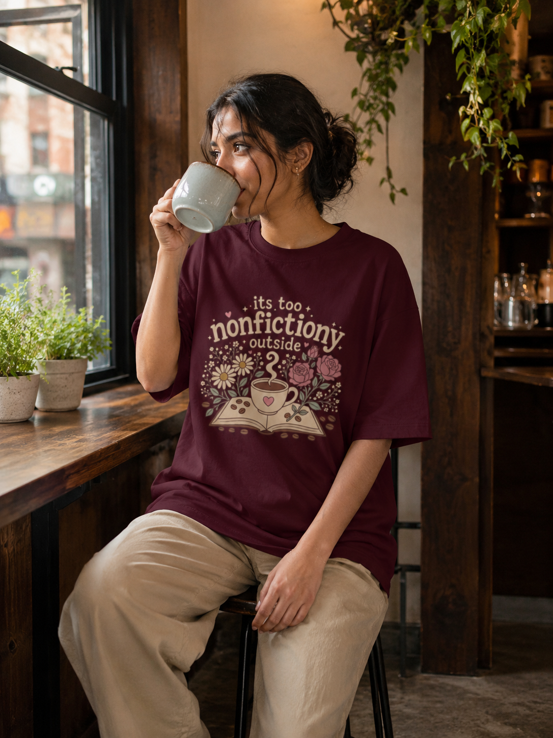 nonfictiony outside tee