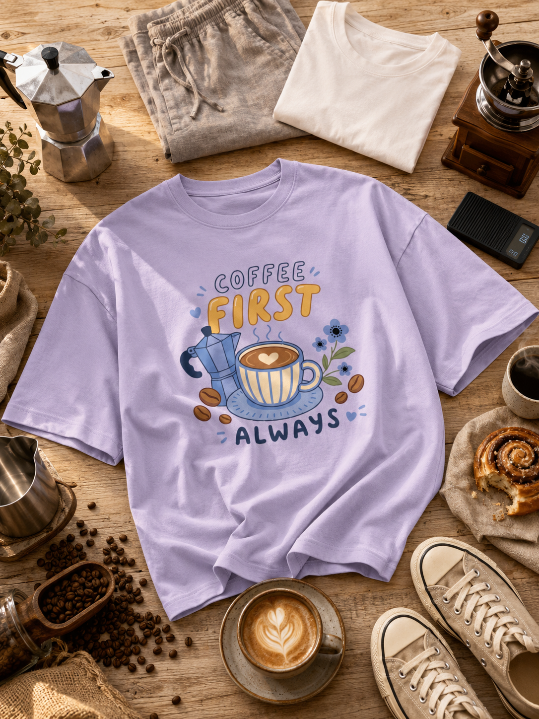 coffee first tee