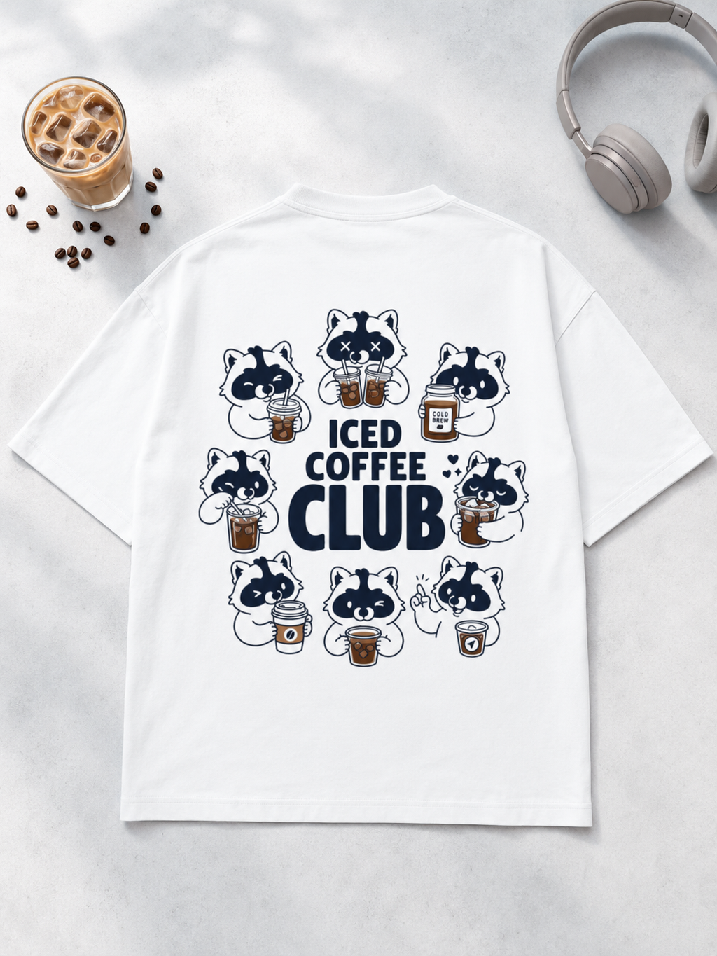iced coffee club tee