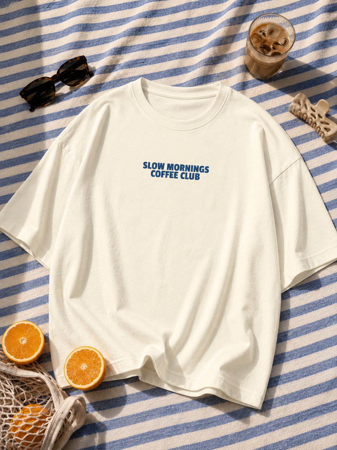 slow mornings coffee club tee