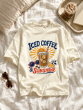 Iced coffee and sunshine