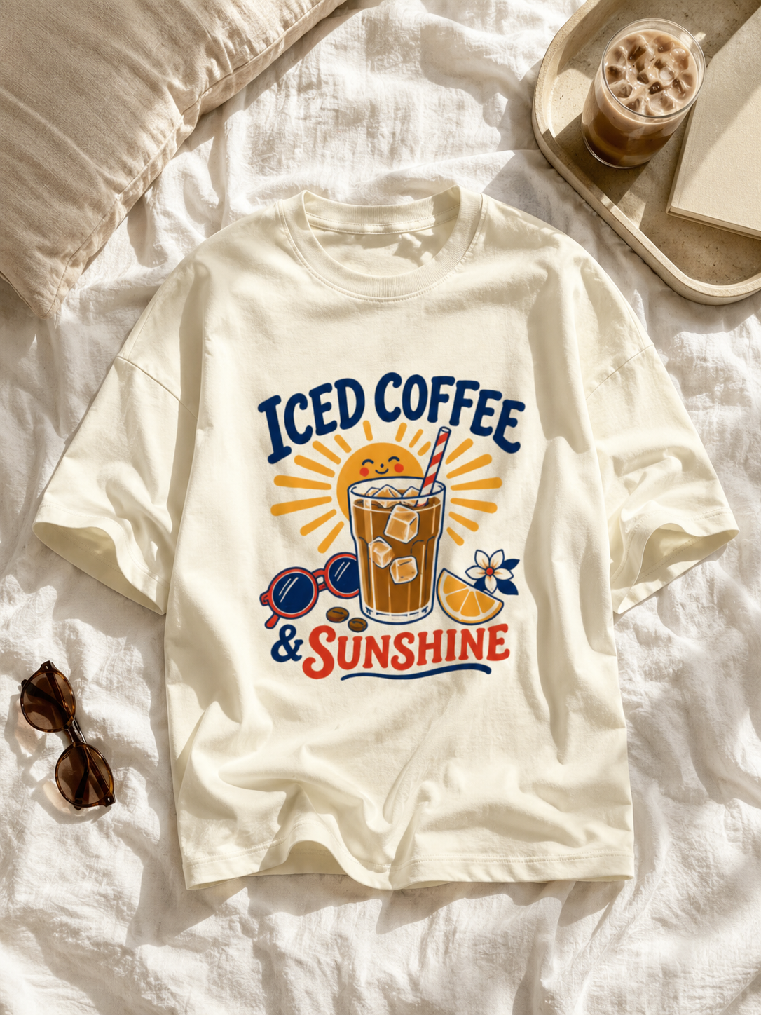 Iced coffee and sunshine