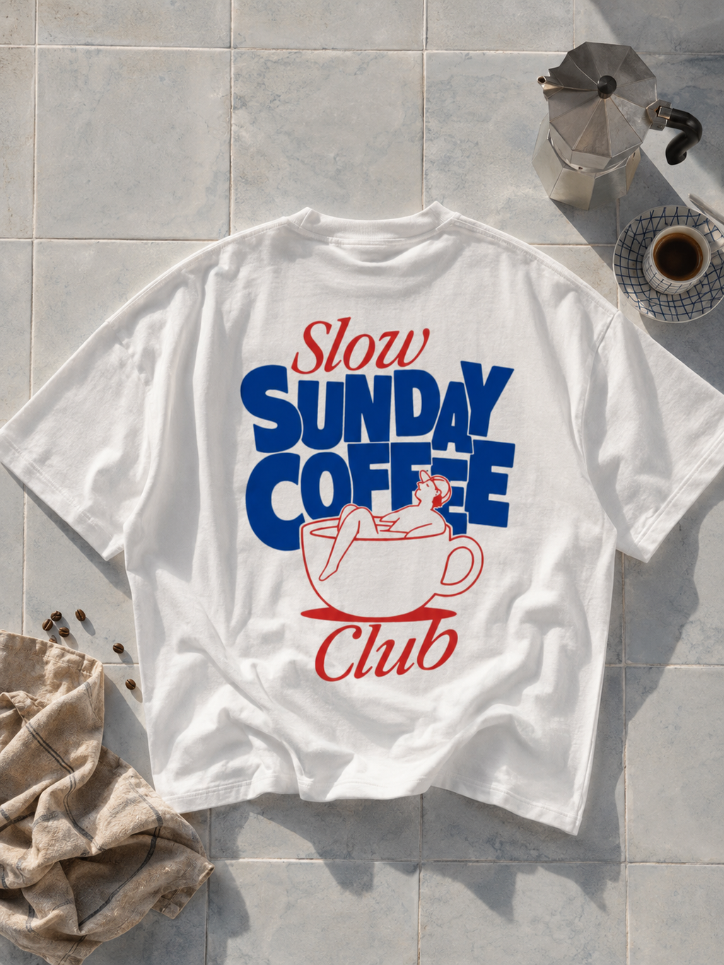slow sunday coffee club tee