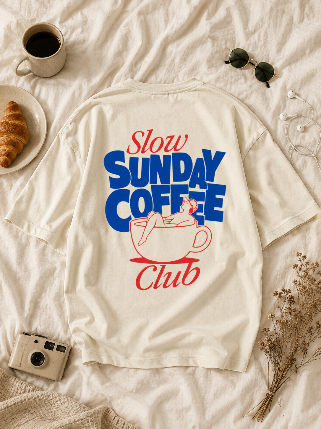 slow sunday coffee club tee