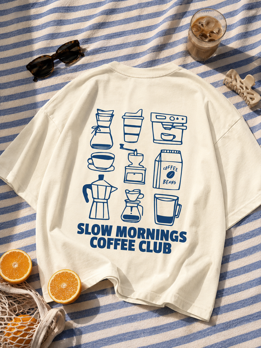 slow mornings coffee club tee