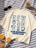 slow mornings coffee club tee