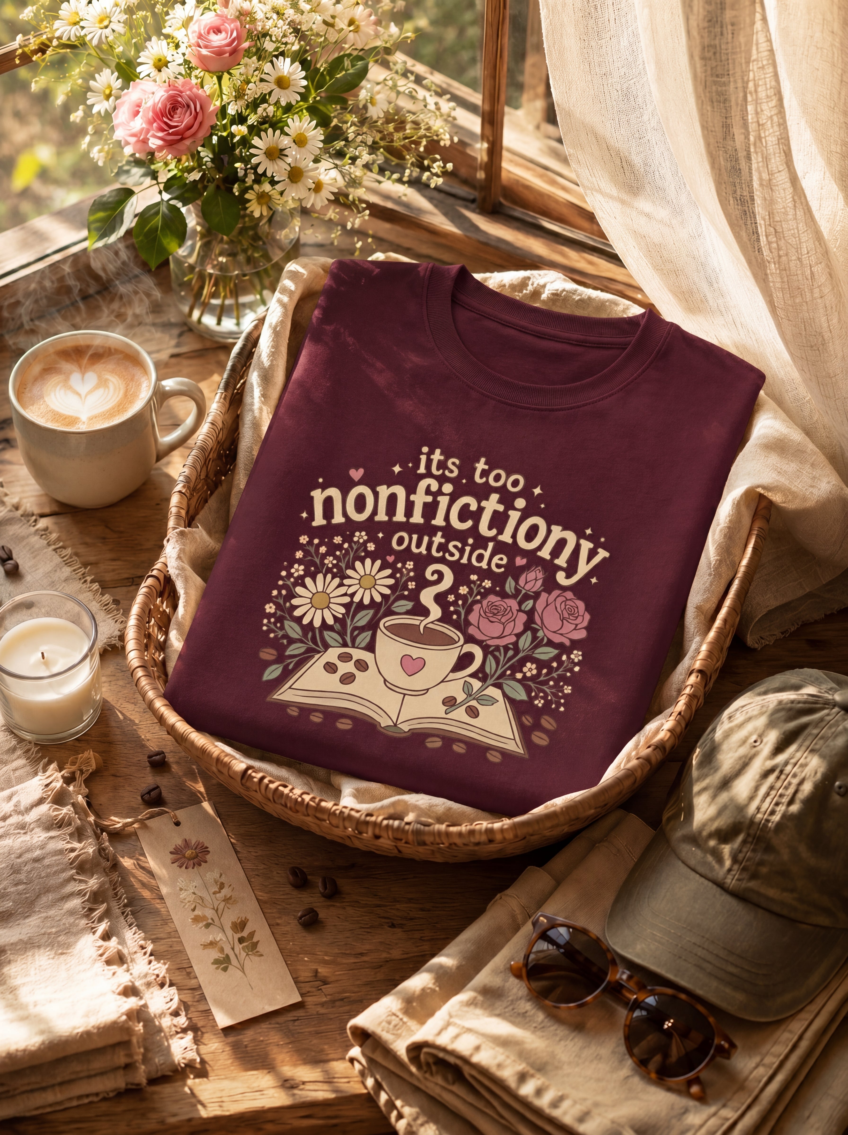 nonfictiony outside tee